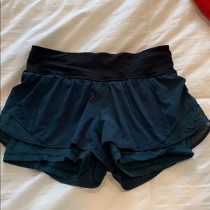 Lululemon shorts with spandex attached